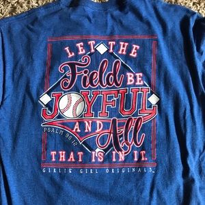 Girlie Girl baseball T-shirt